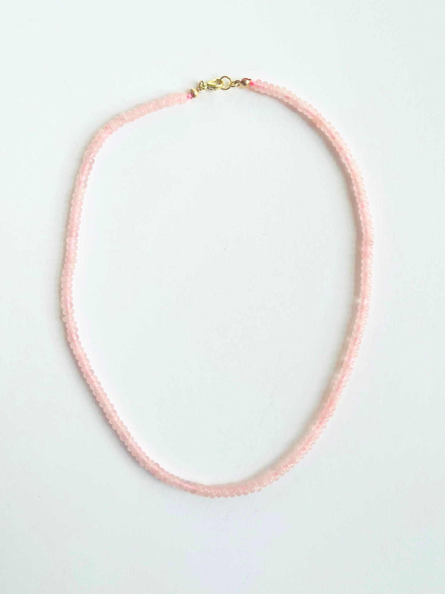 Rose quartz stacking beads