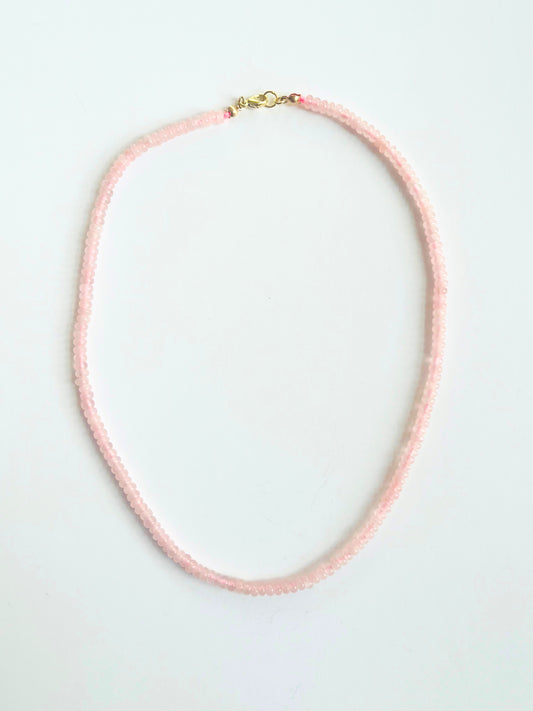 Rose quartz stacking beads