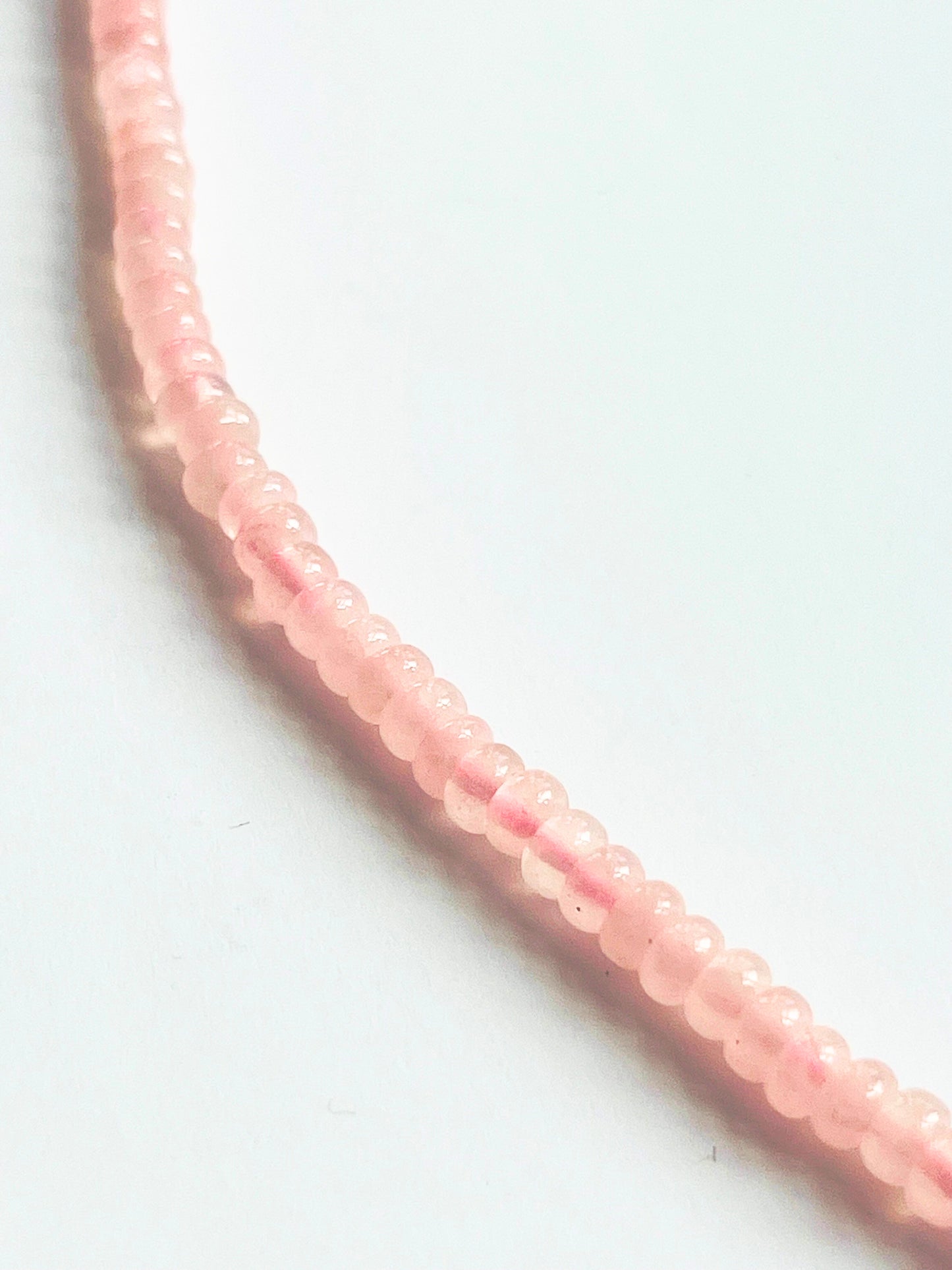 Rose quartz stacking beads